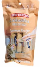 SHIPS N 24 HOURS-Beefeaters Lickables Salmon Puree Cat Treats 1.59 oz-Brand New