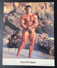 Lou Ferrigno Autographed Color 8" x 10" Photo Bodybuilding Signed @ SD Comic Con
