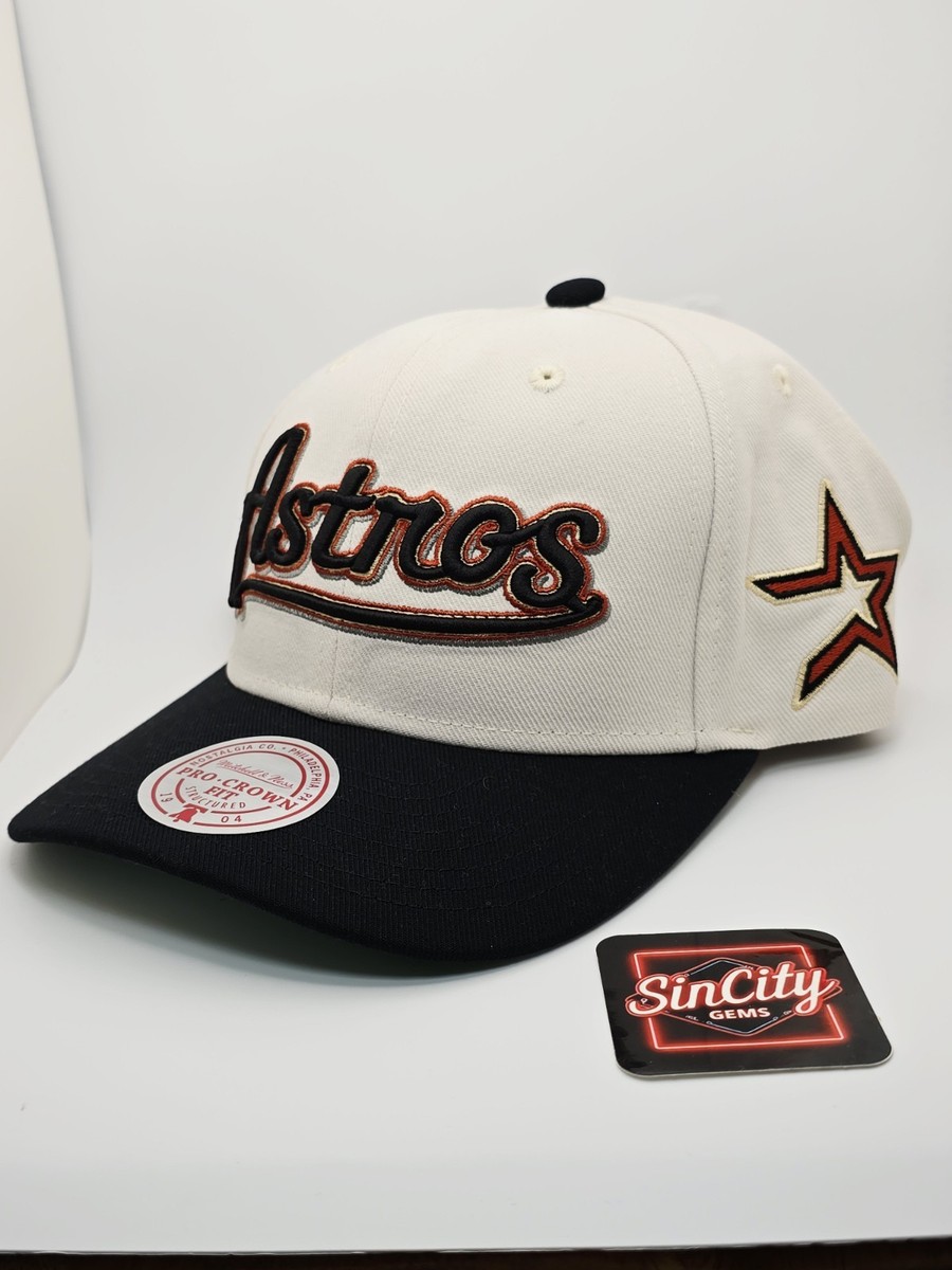 Houston Astros Mitchell & Ness MLB Pro Crown 2 Tone Snapback Hat
