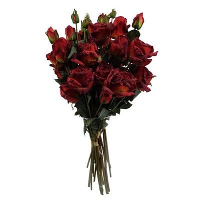 Künstlicher Blumenstiel rot 60 cm (2 Fuß) realistisch Kunstfloristik Hochzeit Zuhause UK