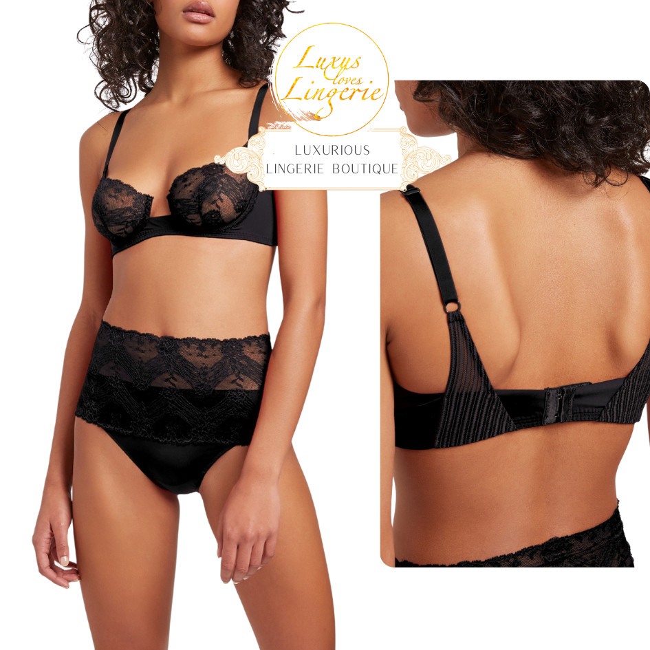 Venus Bra by Wolford 75D S M Black Seductively Transparent Bra