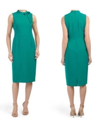 Womens Maggy London Easter Spring sheath dress kelly greeen sz 10 EUC