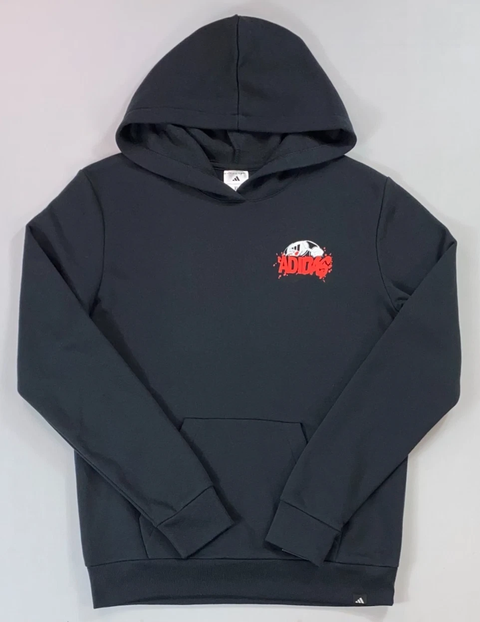 Boy's Youth Adidas Fleece Lined Soccer Hoodie NEW