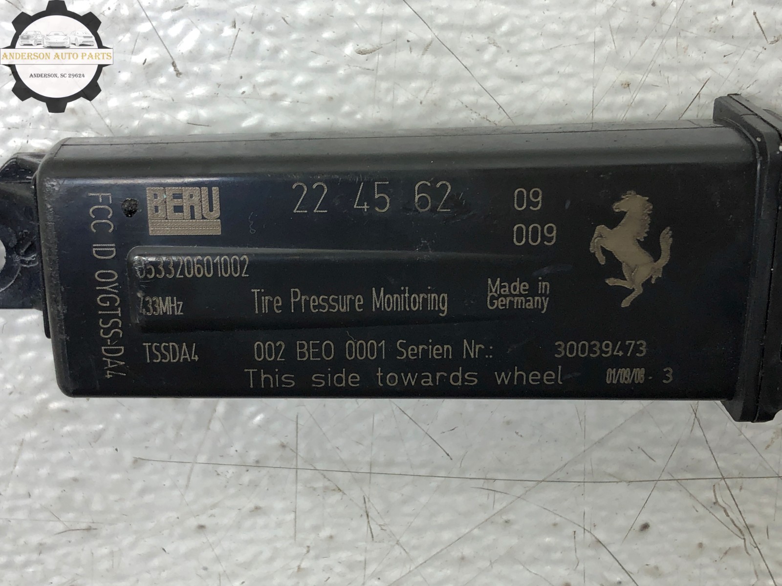 2008-2019 MASERATI GRANTURISMO M145 TIRE PRESSURE MONITORING RECEIVER MODULE OEM