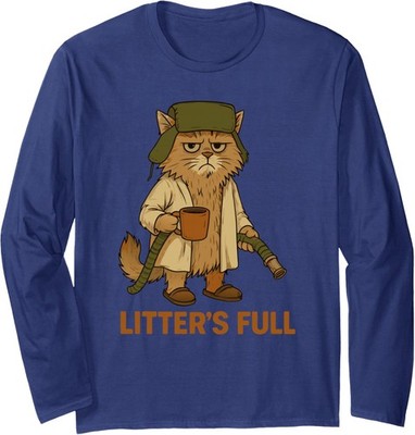 Litter s Full Funny Cat Lovers Christmas Xmas Funny Long Sleeve T-Shirt