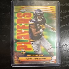 2025 Topps Chrome Power Players Justin Jefferson PP-22 Minnesota Vikings Card