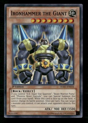 Ironhammer the Giant #HA07-EN034 Yugioh 1st Edition Super Rare