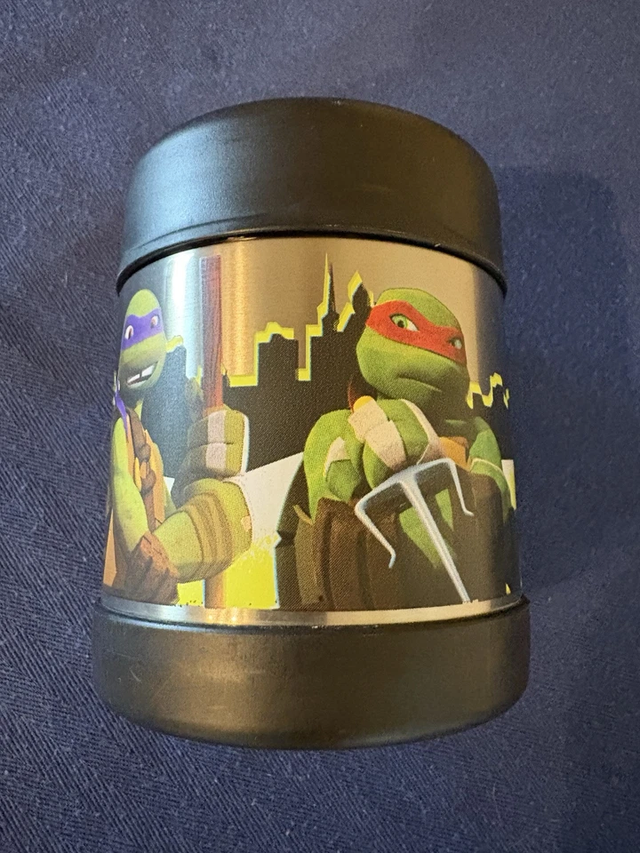 Termo 10 oz. Tarro de comida aislado de acero inoxidable para niños TMNT tortugas Foto 2 de 4