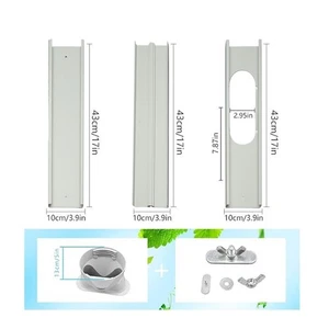 ↑Portable Air Conditioner Window Kit Adjustable AC Window Vent Kit For Vertical