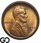 1909-S VDB Lincoln Cent Wheat Penny, Red Brown, *Holy Grail* Gem BU+ RB Key Date