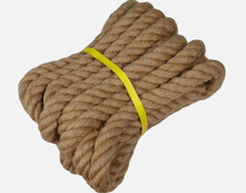 Twisted Manila Jute Rope (1 Inch x 10 Feet) Natural Thick Hemp Rope for Crafts,