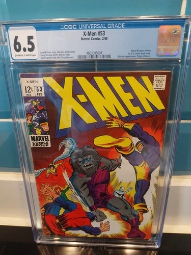 X-Men #53 (1969 CGC Graded: 6.5 1st Barry Windsor-Smith Artwork for Marvel)
