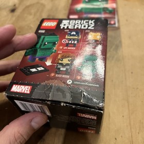 Lego Brick Headz 41590 Iron Man w/ Instruction Booklet & Hulk 41592 W/ Box