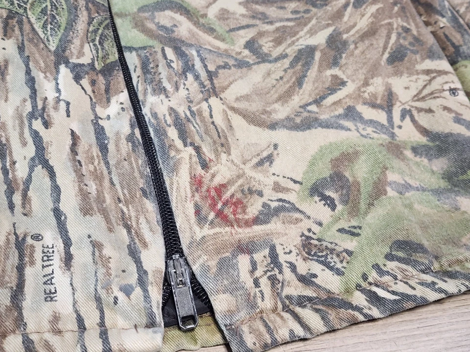 Vintage Liberty Real Tree Camouflage Coveralls Mens XL Tall 46-48 Quilt Lined - Image 2 of 4