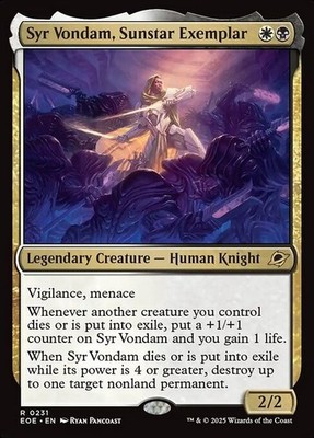 *MtG: SYR VONDAM, SUNSTAR EXEMPLAR-  Edge of Eternities Rare - magicman-europe*