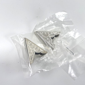 Montana Western Shirt Collar Tips  1.25" Metal