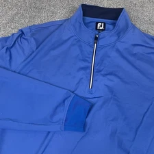 FootJoy Pullover Men XL FJ Golf 1/4 Zip Long Sleeve Performance No Logos Stained