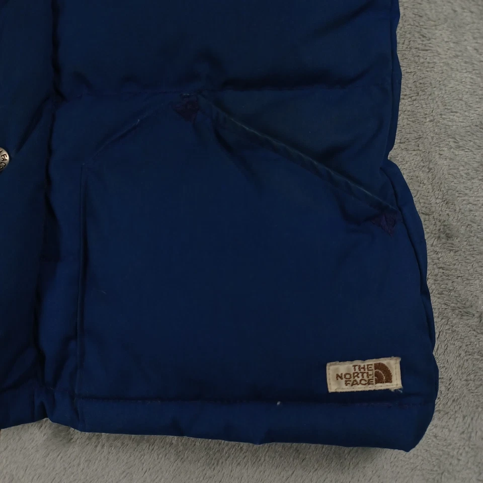Chaqueta De Colección North Face Para Mujer XS Azul Puffer Exterior Años 70 80 Etiqueta Marrón Foto 4 de 4