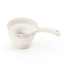 DOLU Foldable Bath Ladle for Compact Toddler Wash Tub, Ages 6 Months, Beige