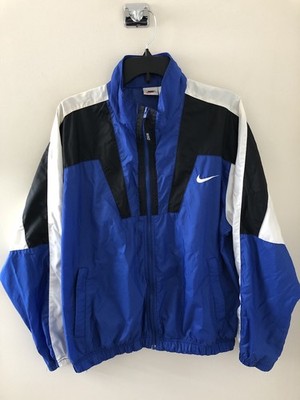 Vintage 90s Nike Nylon Full Zip Windbreaker Size Medium Sportswear Gymwear