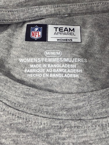 Camiseta de los Raiders de Las Vegas para mujer gris mediano ropa del equipo de la NFL manga corta - Imagen 7 de 8
