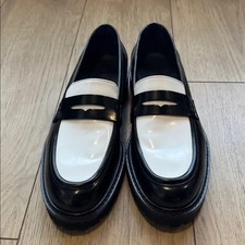 KOIO Arezzo Black and White Penny Loafers Men’s Size 10 New without Box KOIO Arezzo Black White Penny Loafers Men Formal Shoes all  main image 4