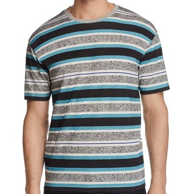 Ted Baker Ibizan Mens Crew Neck T-Shirt XL Blue 100% Cotton Horizontal Stripes