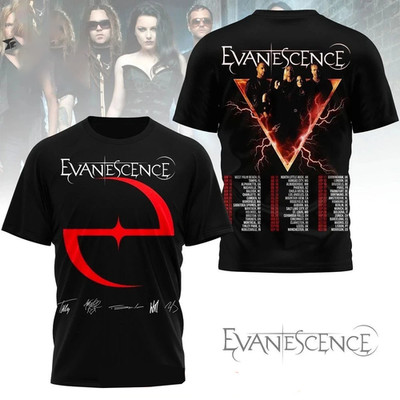 New! Evanescence 3D T Shirt Tour Concert S to 5XL BL1206