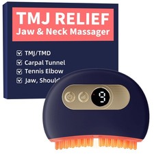 Kinbana TMJ Massager: Jaw, Neck Pain & Headaches Relief w/Heat & Vibration