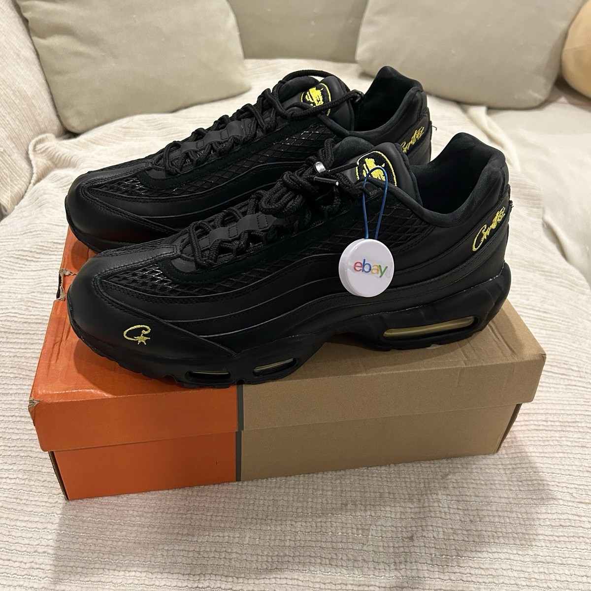 Nike Air Max 95 ミニチュアモデル　シリアルNo.入り NEW Nike Air Max 95 By You Black White Teal Mint Green DM1181-991