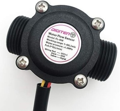 G3/4 Inch Water Flow Hall Effect Sensor 1.2M Cable 1-60L/min Meter Counter