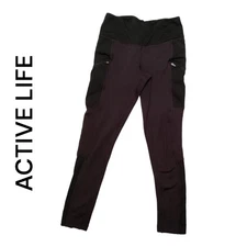 ACTIVE LIFE WOMEN'S FLEECE LINED LEGGINGS SIZE SMALL