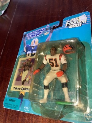 Startaufstellung 2000-2001 NFL Football Takeo Spikes Cincinnati Bengals Figur