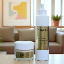 Nakery Beauty Lift-Tox Rapid Lift Serum 5.07 oz  Night Lift Repair Cream 2 FL oz