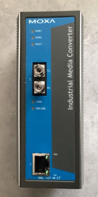 Moxa IMC-101-M-ST Industr. Ethernet to Fiber Media Converter 10/100Base (used)