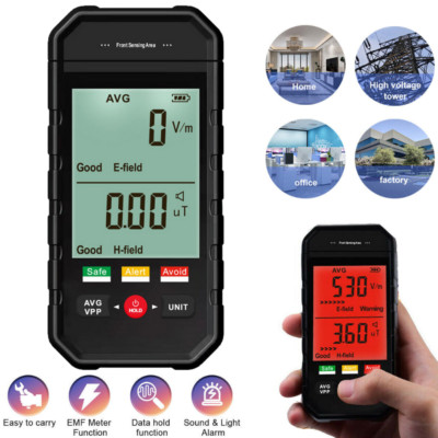 Dual-Mode EMF Meter   Electric & Magnetic Field Radiation Detectors Home Office