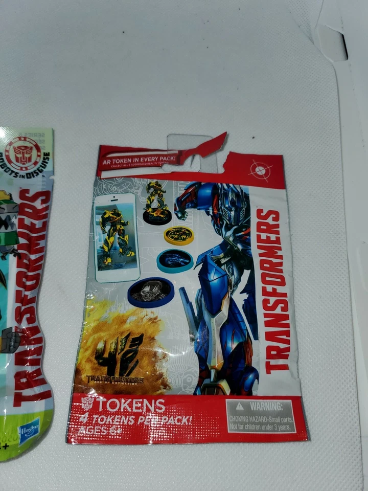 Transformers Tiny Titans Series 6 Blind Bags Hasbro and tokens bag Lot Of 2 - Image 3 of 4