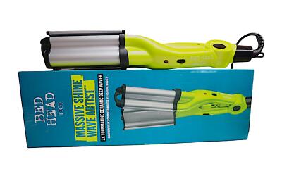 Bed Head Tigi Massive Shine Wave Artist 2x Tourmaline Ceramic Deep Waver Green