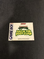 ninja turtles fall of the foot clan gameboy manual