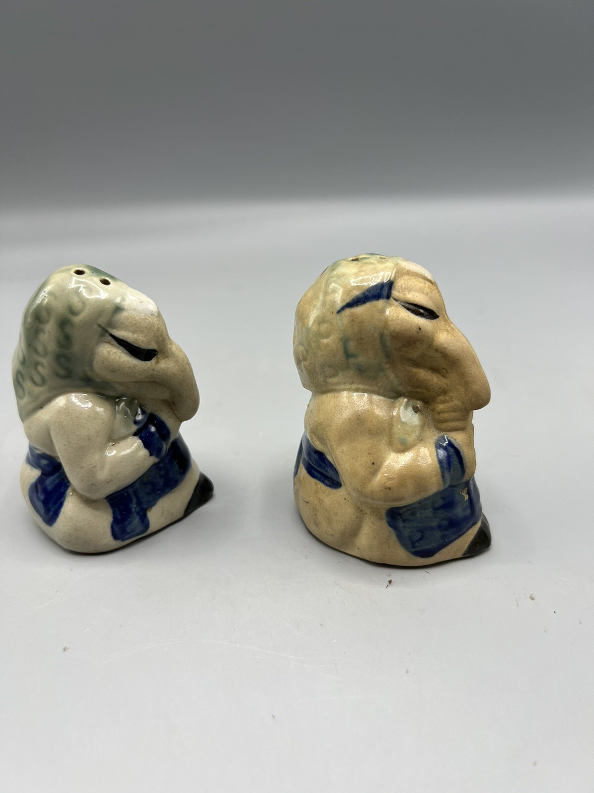 Vintage Kitchen Witch Salt & And Pepper Shakers Babushka Painted