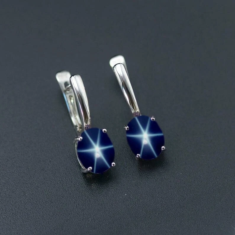 Star on sale sapphire earrings