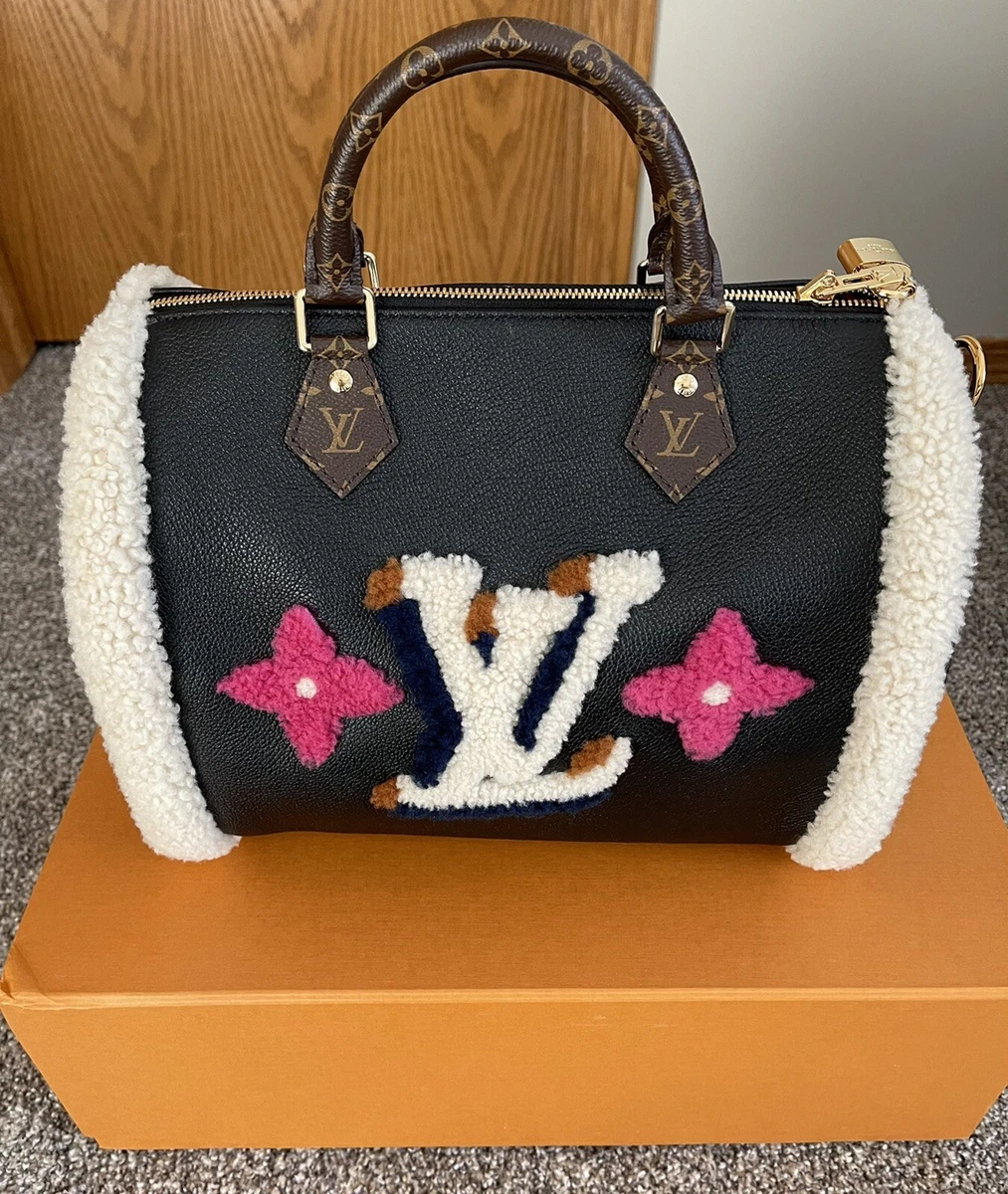 Louis Vuitton Monogram Teddy Speedy 30 Bandouliere Noir 