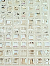 Swarovski 5601 6mm cube beads, Crystal Moonlight 6pcs 