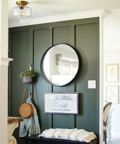 Modern Semi Flush Ceiling Lights Glass Brass Hallway Ceiling Lights Fixtures - Picture 2 of 8