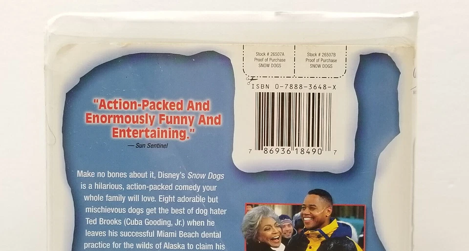 Snow Dogs (VHS) Disney Clam Shell TESTED WORKS - Image 4 of 4