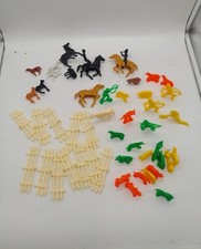 VTG Tim Mee toy fort West Replacement Parts Pieces Animals Cowboys Indians