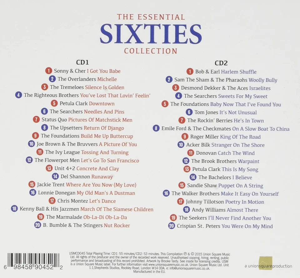 The Essential Sixties Collection - 2 CD's/NEU/OVP - Bild 2 von 2