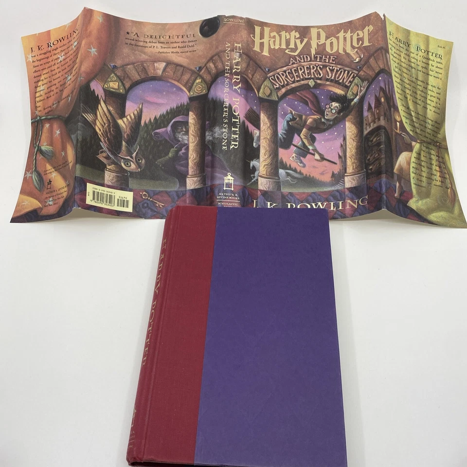Harry Potter First Edition 1st Print US 8 Book Set HC DJ JK Rowling 2nd State - Image 2 of 4