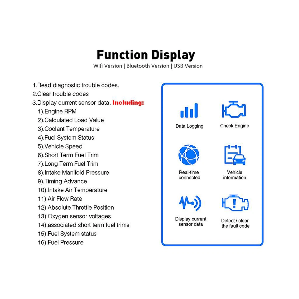 Herramienta de escaneo de diagnóstico de automóvil WiFi Vgate iCar2 Mini ELM327 OBD2 para iPhone Android TC Foto 3 de 4