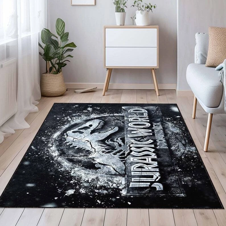Jurassic Park Jurassic World Rug for Kids Room Home Decor